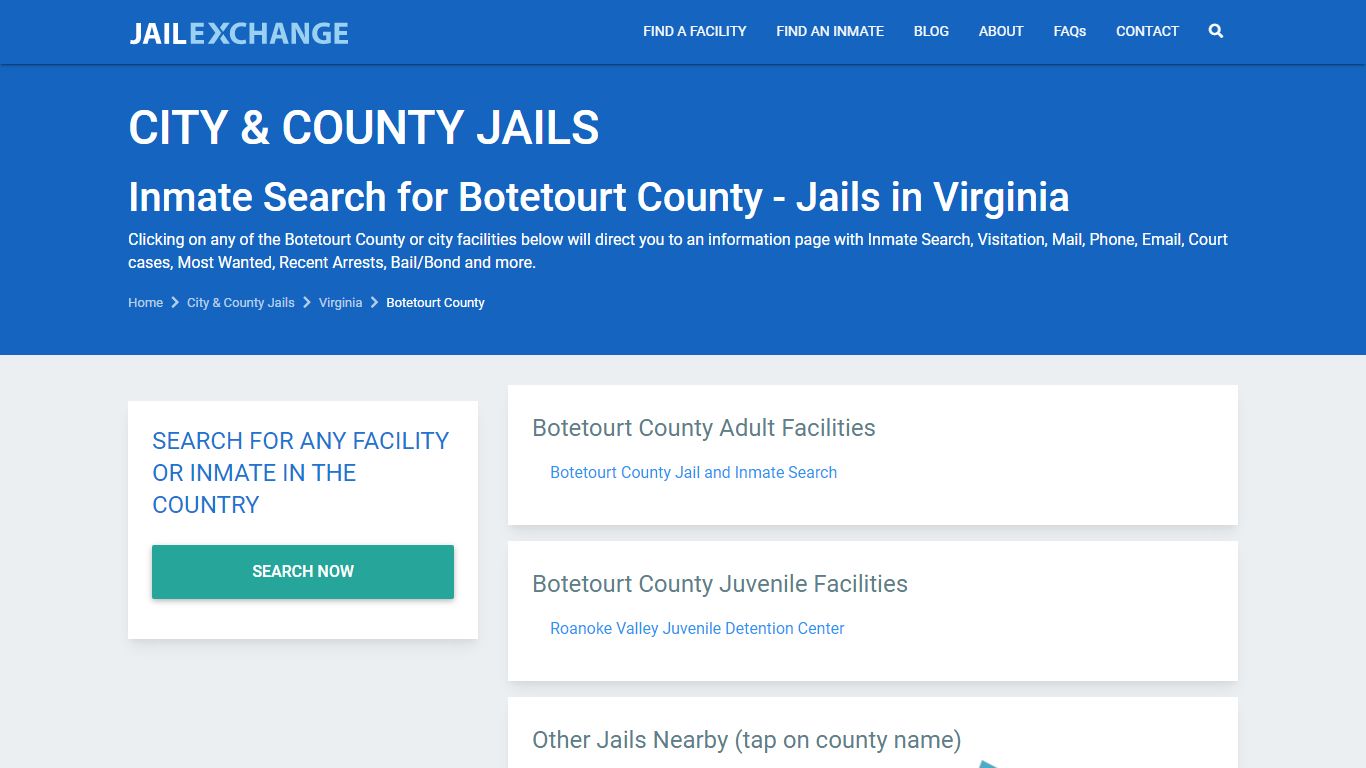 Botetourt County Jail Inmates | Arrests | Mugshots | VA